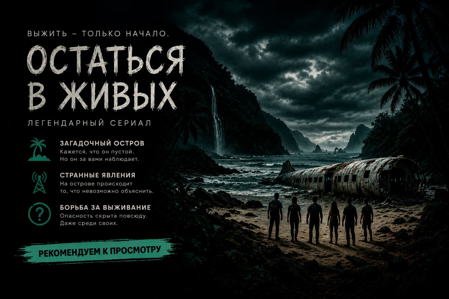 Информационный баннер сериала «Остаться в живых»